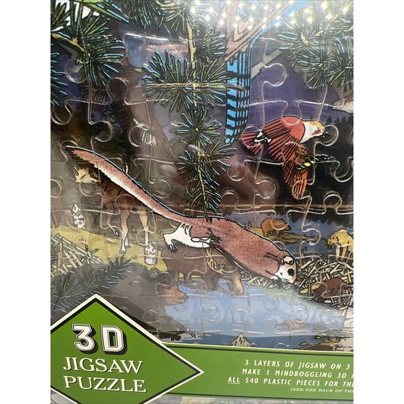 American Grandeur Birds Wildlife 3D Stacked Jigsaw Puzzles 540 Pieces - Picture 3 of 6
